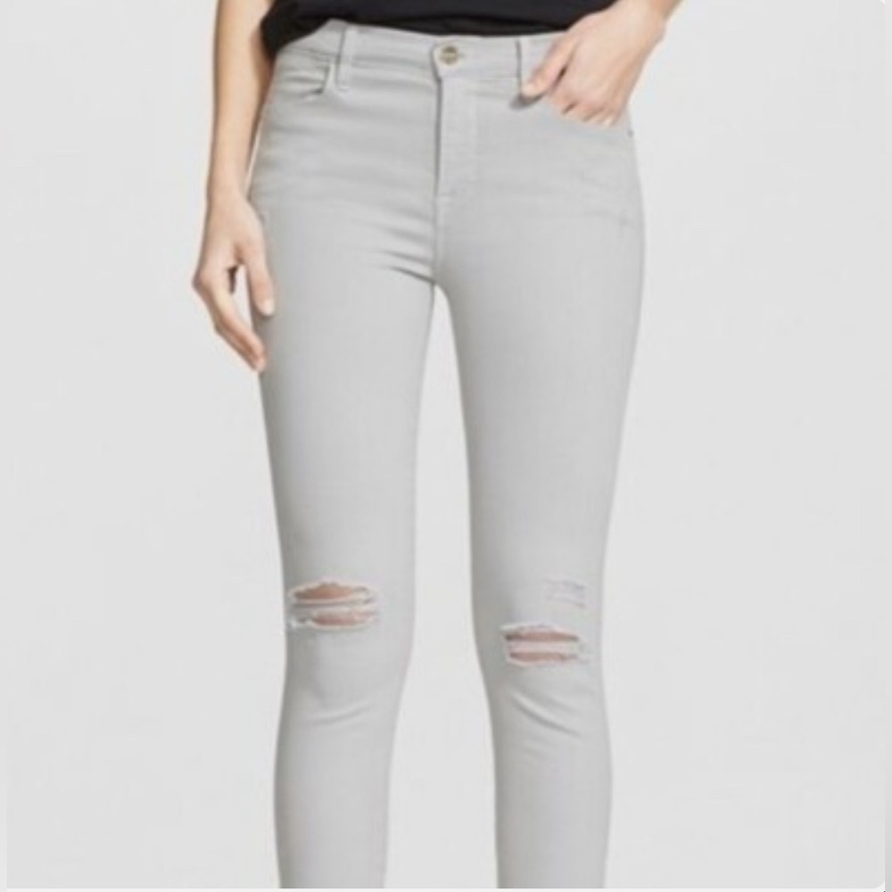 FRAME Le High Skinny Distressed Jeans - Picture 1 of 11